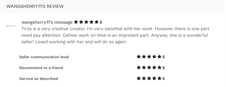 Client testimonial
