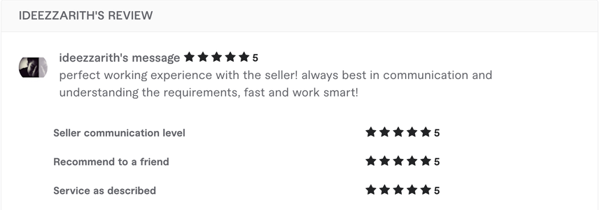 Client testimonial