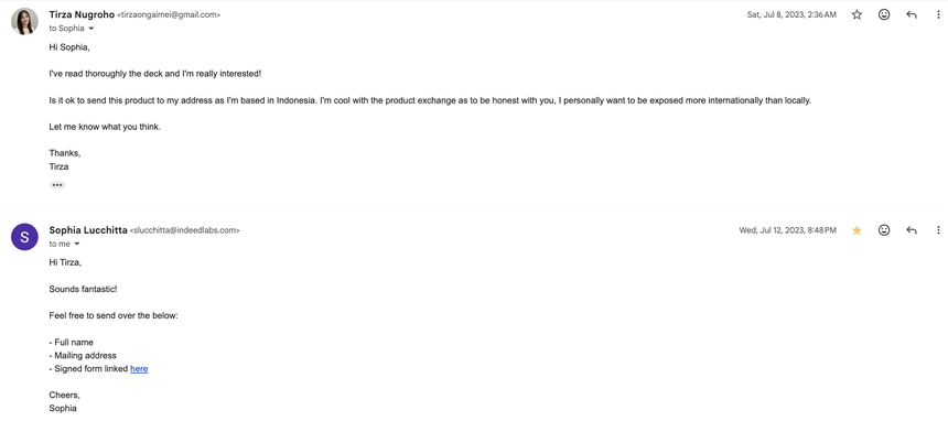 Client testimonial